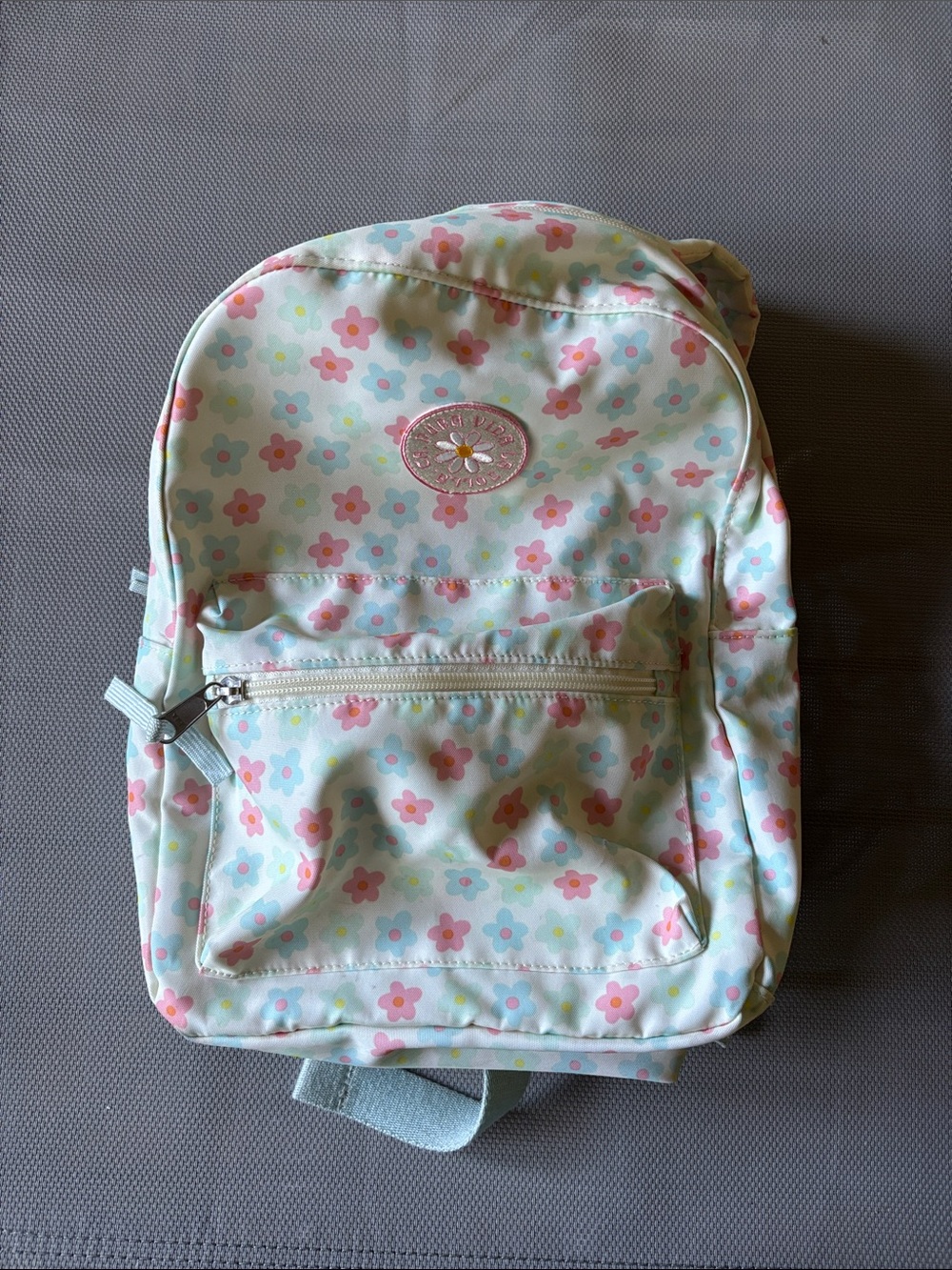 Pura Vida Pastel Floral Mini Backpack - Pink, Blue, Yellow EUC